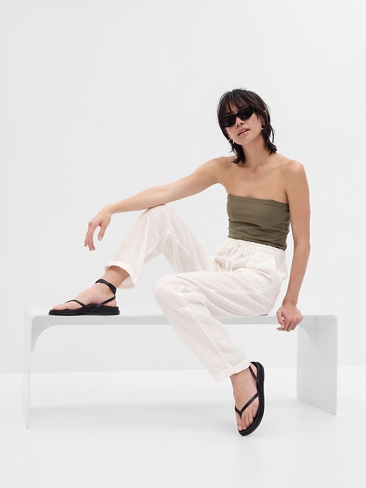 Image number 3 showing, Crinkle Gauze Pants