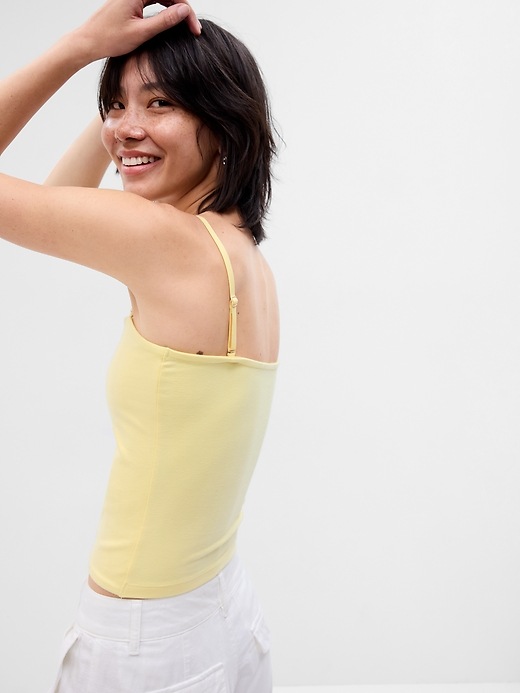pale yellow tube top
