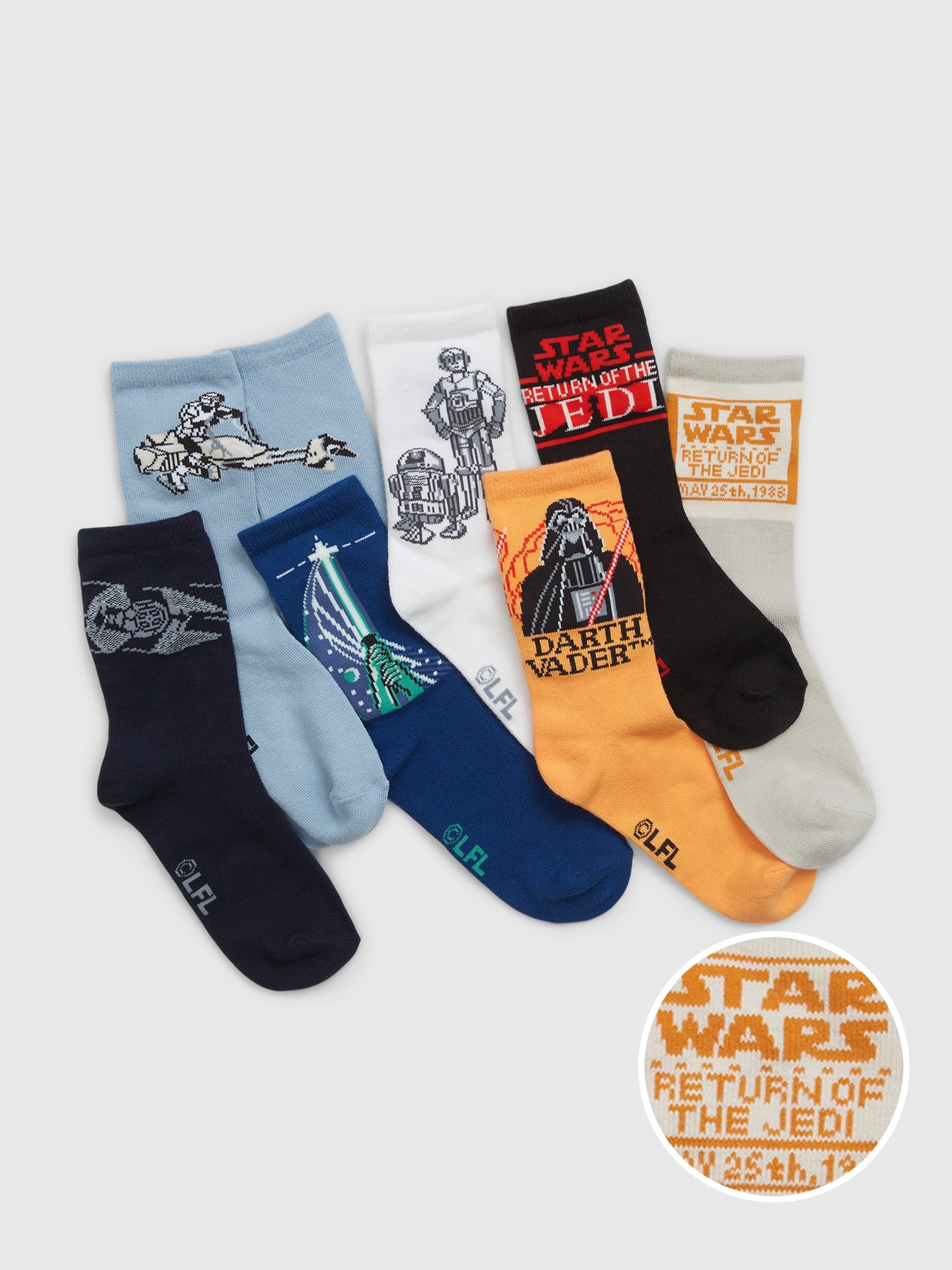 Gap Kids &#124 Star Wars&#153 Crew Socks (7-Pack) multi. 1