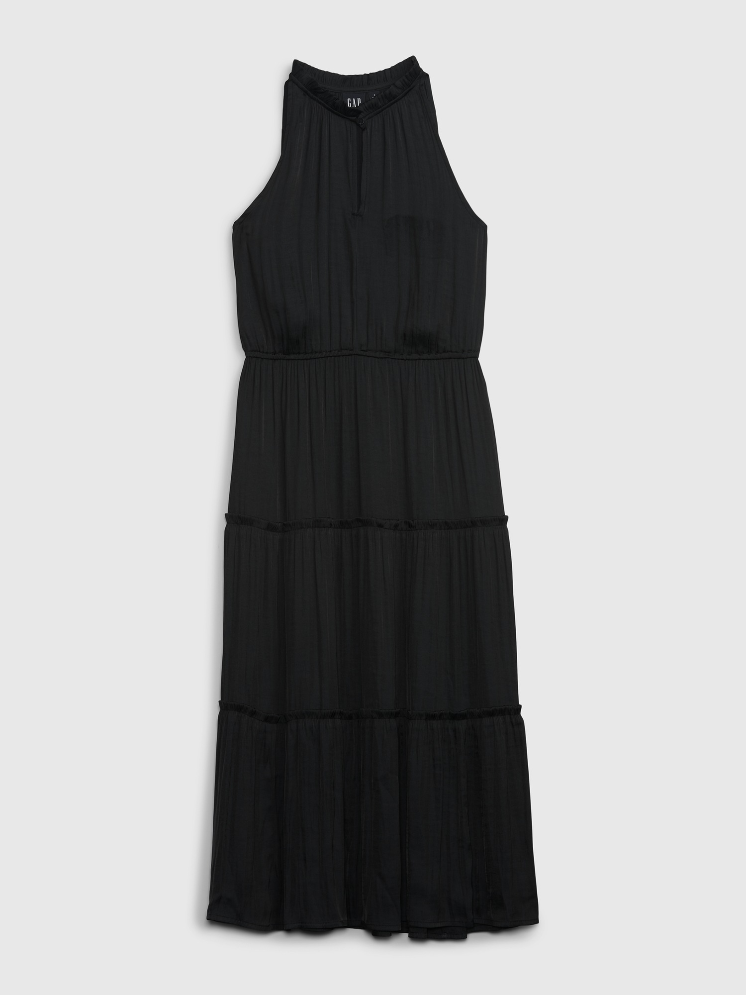 GAP Women's Short Sleeve Square Neck Midi Dress - Easy-Care, Casual Everyday Dress