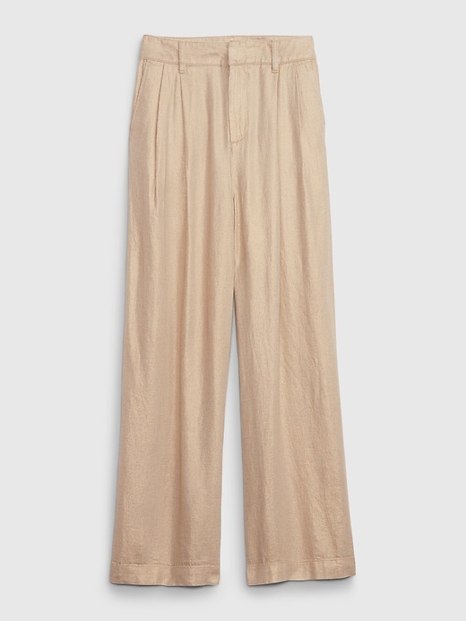 LinenCotton Pleated Pants Gap
