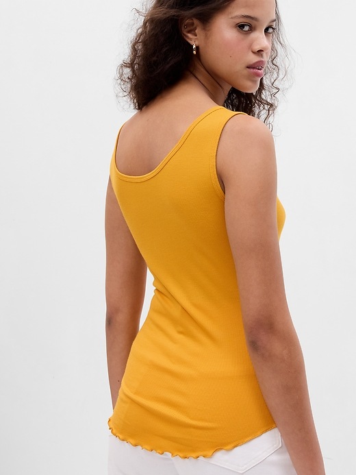 Mini Rib Henley Tank Top | Gap