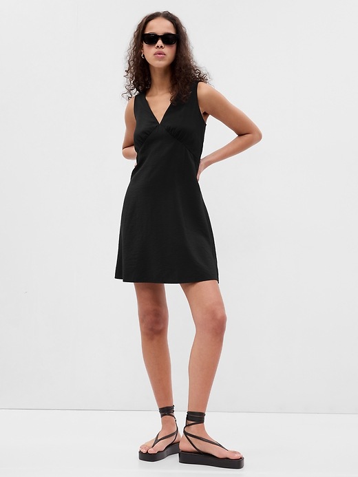 V-Neck Mini Dress