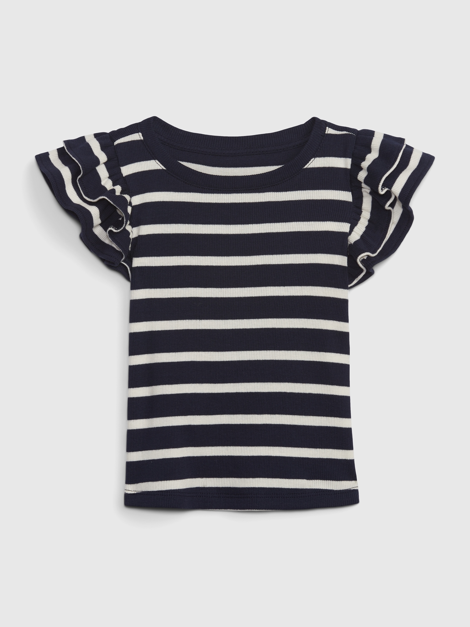 Gap Toddler Flutter Sleeve T-Shirt blue. 1