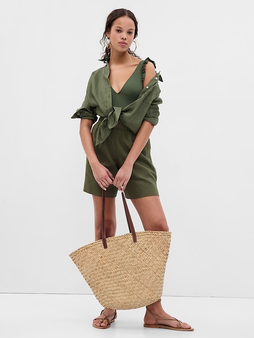 Image number 1 showing, Linen Boyfriend Shirt