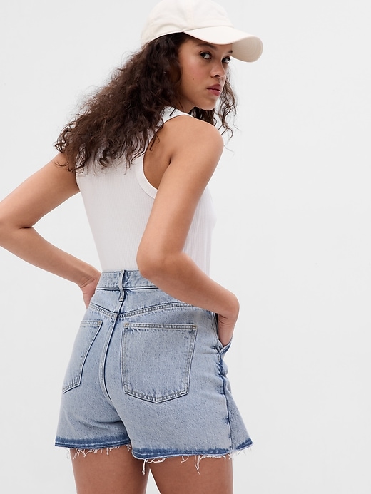 Image number 2 showing, Asymmetrical Denim Mini Skort