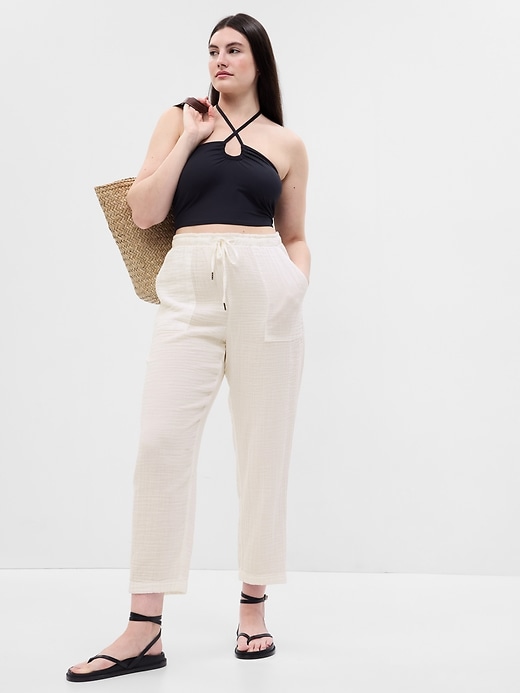 Image number 4 showing, Crinkle Gauze Pants