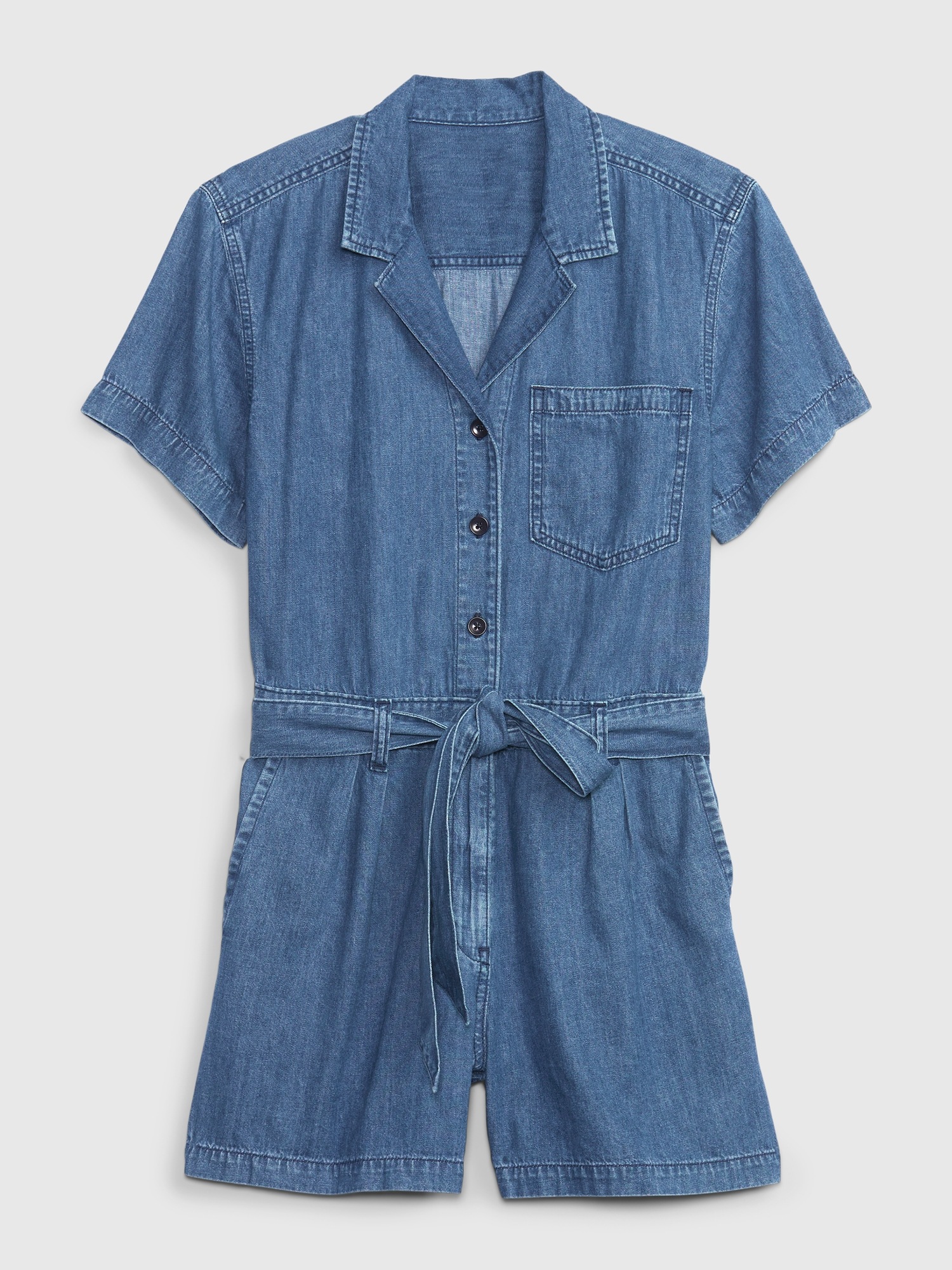 Easy Denim Romper Gap