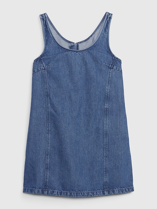 ALine Denim Mini Dress Gap