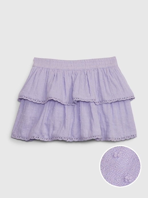 Image number 1 showing, Toddler Swiss Dot Tiered Skirt