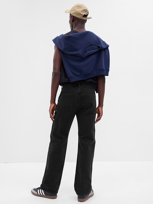 2 of 8 showing, with the color black wash of product ’90s Loose Carpenter Jeans