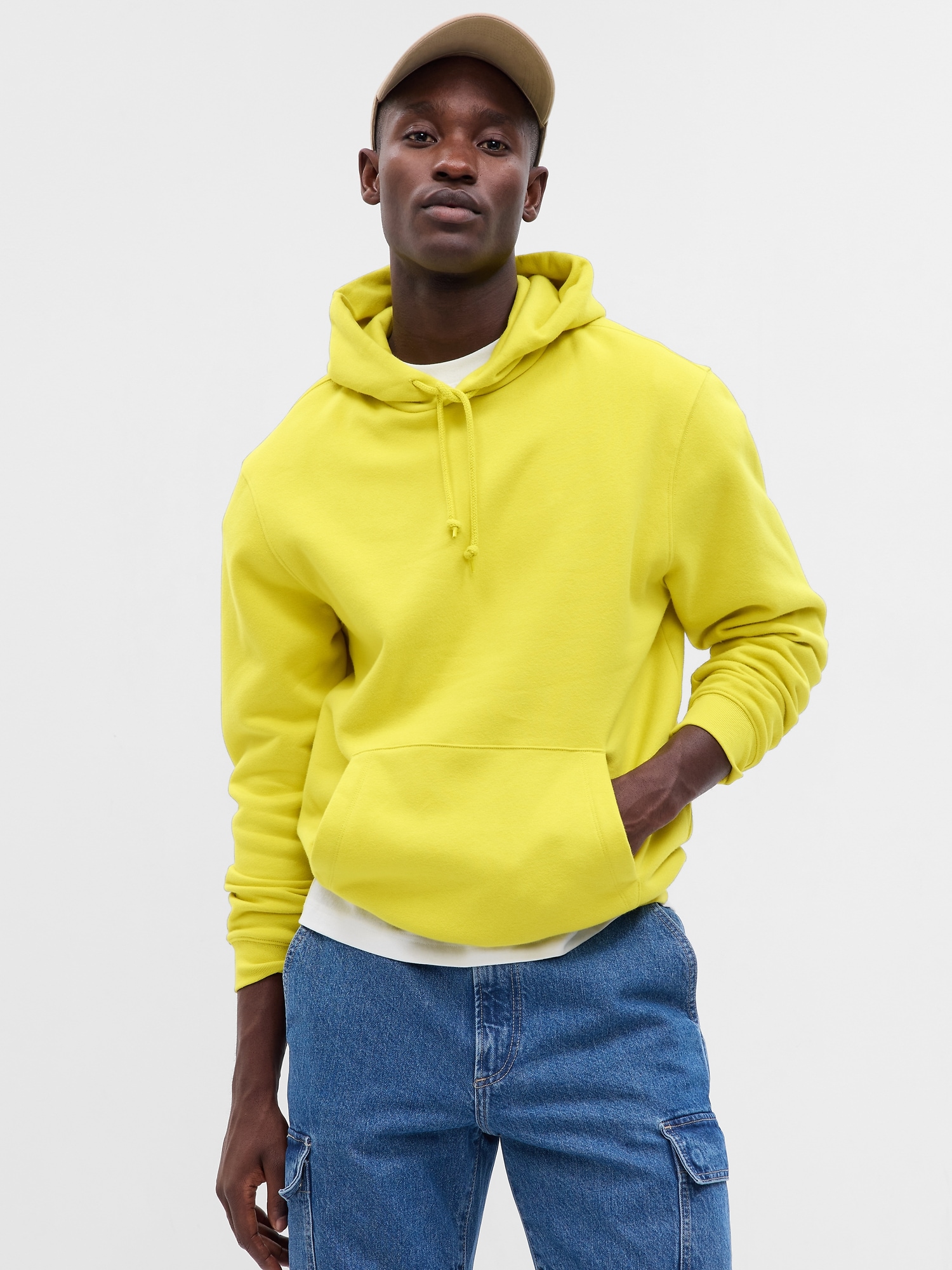 Gap Vintage Soft Hoodie yellow. 1