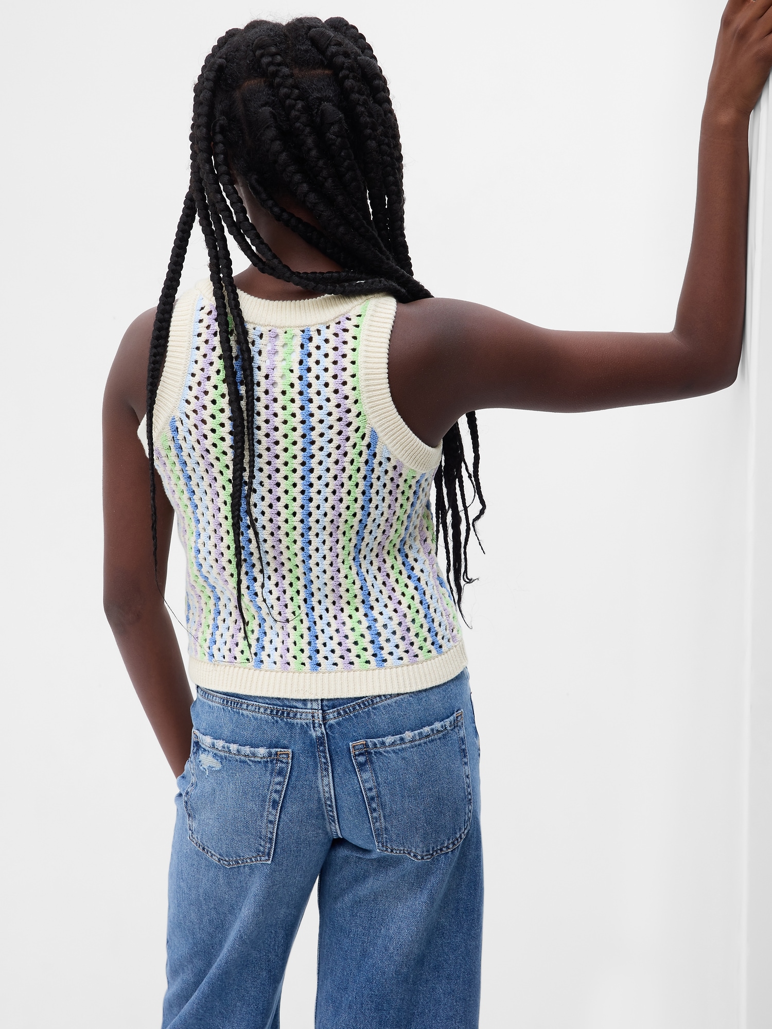 Kids Crochet Tank Top Gap