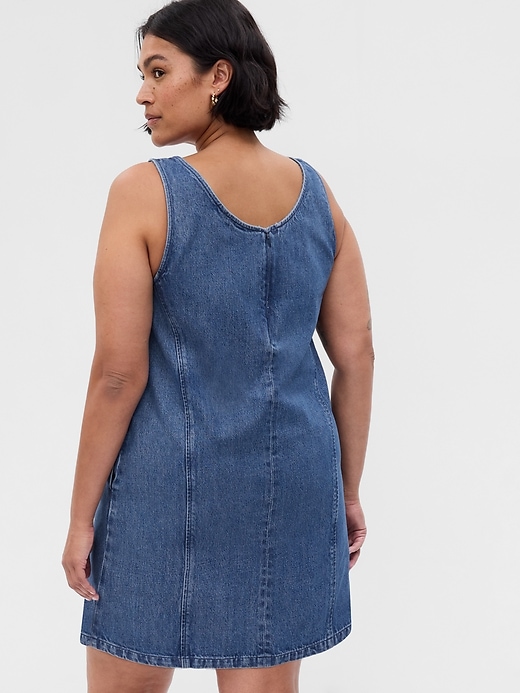 ALine Denim Mini Dress Gap