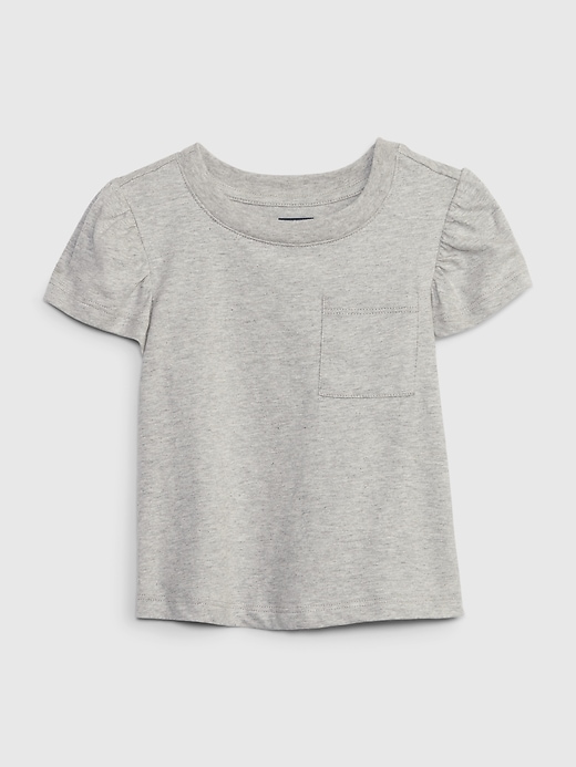 1 of 8 showing, with the color light heather grey of product Toddler Organic Cotton Mix and Match T-Shirt