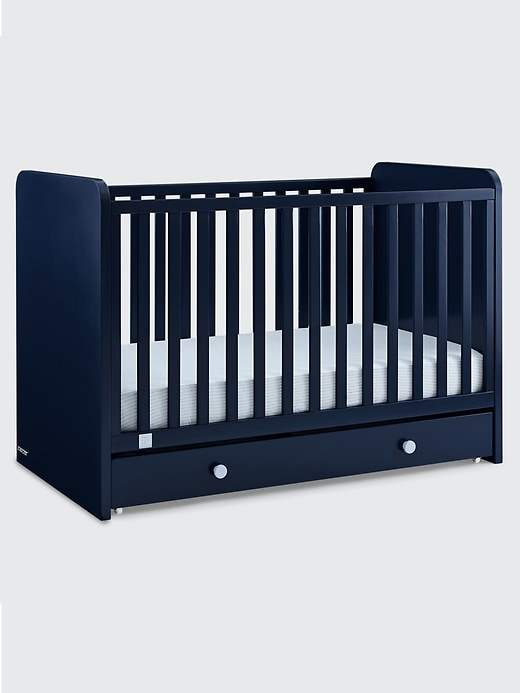 2 of 8 showing, with the color Navy of product babyGap Graham Convertible Storage Crib