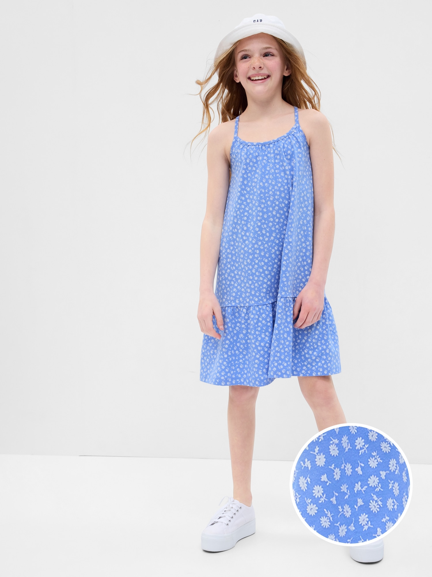 Kids Criss-Cross Tiered Dress | Gap