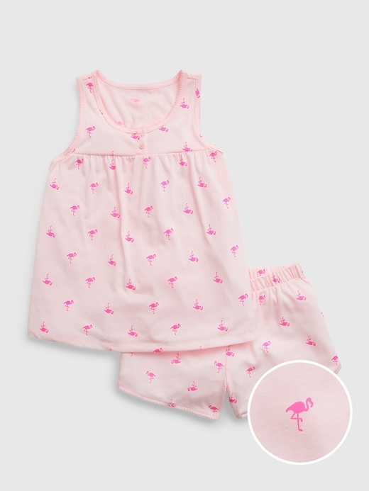 Kids 100 Recycled PJ Shorts Set Gap