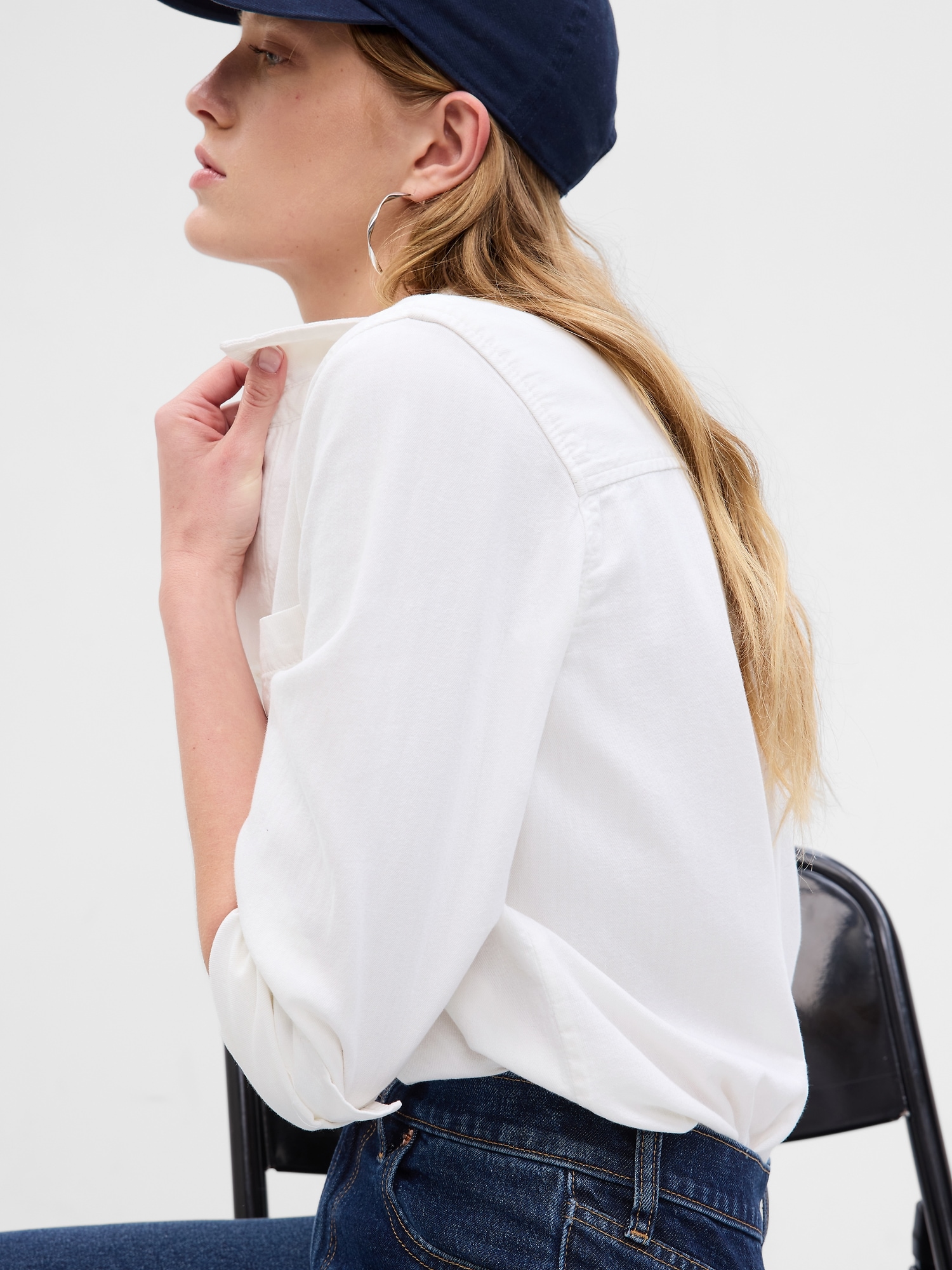 Denim Boyfriend Shirt Gap