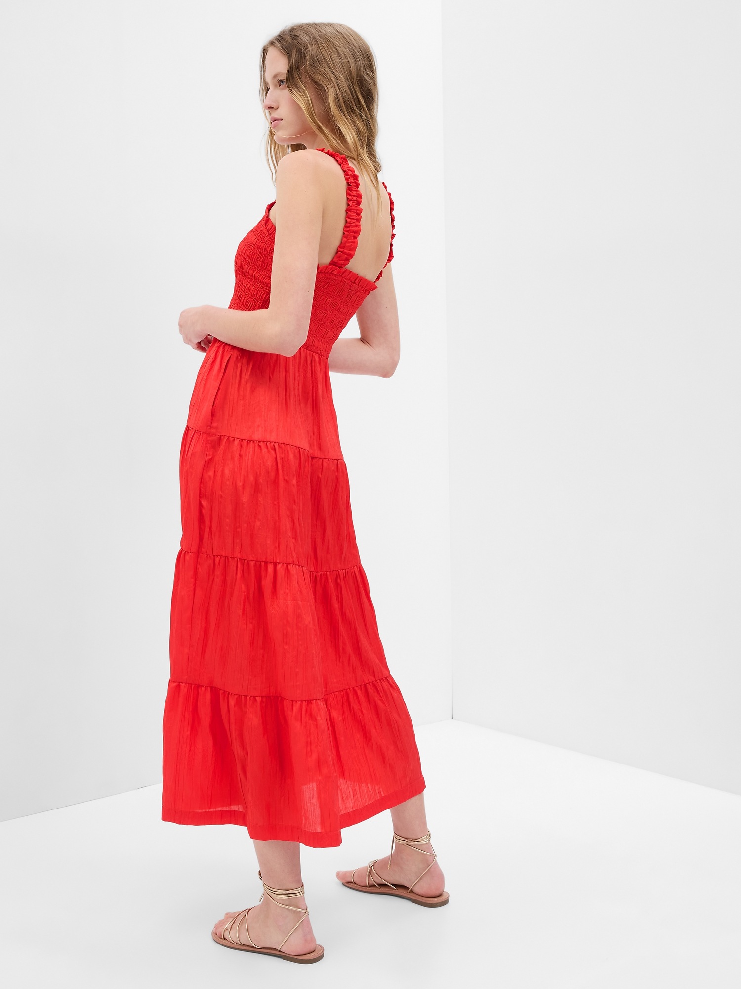 Smocked Tiered Maxi Dress Gap
