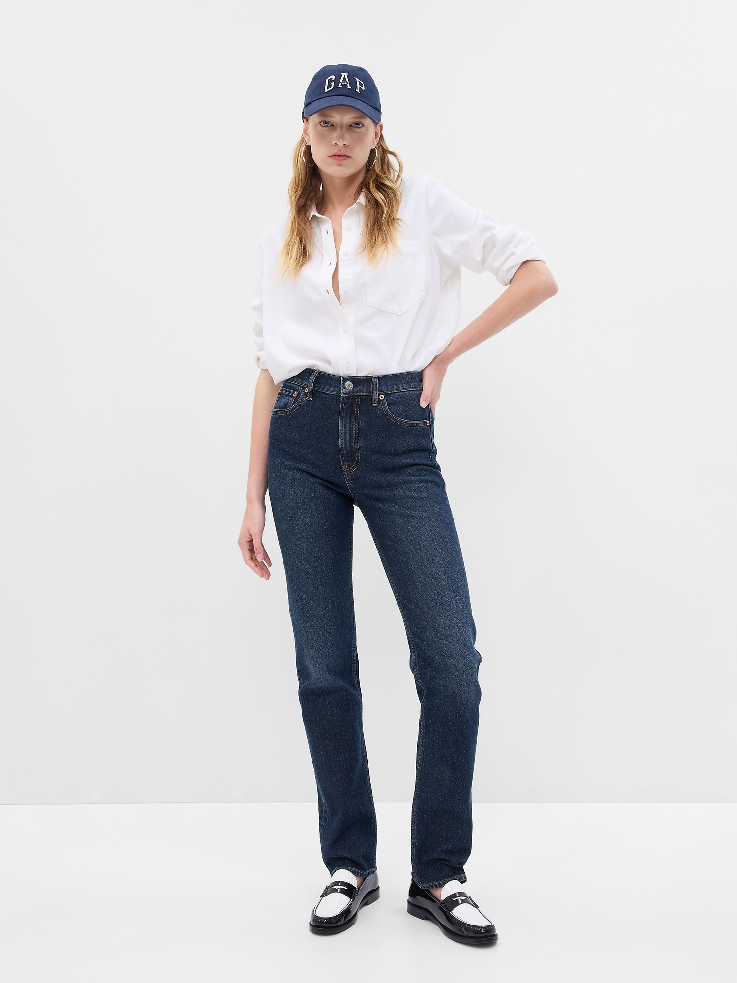 High Rise '90s Straight Jeans