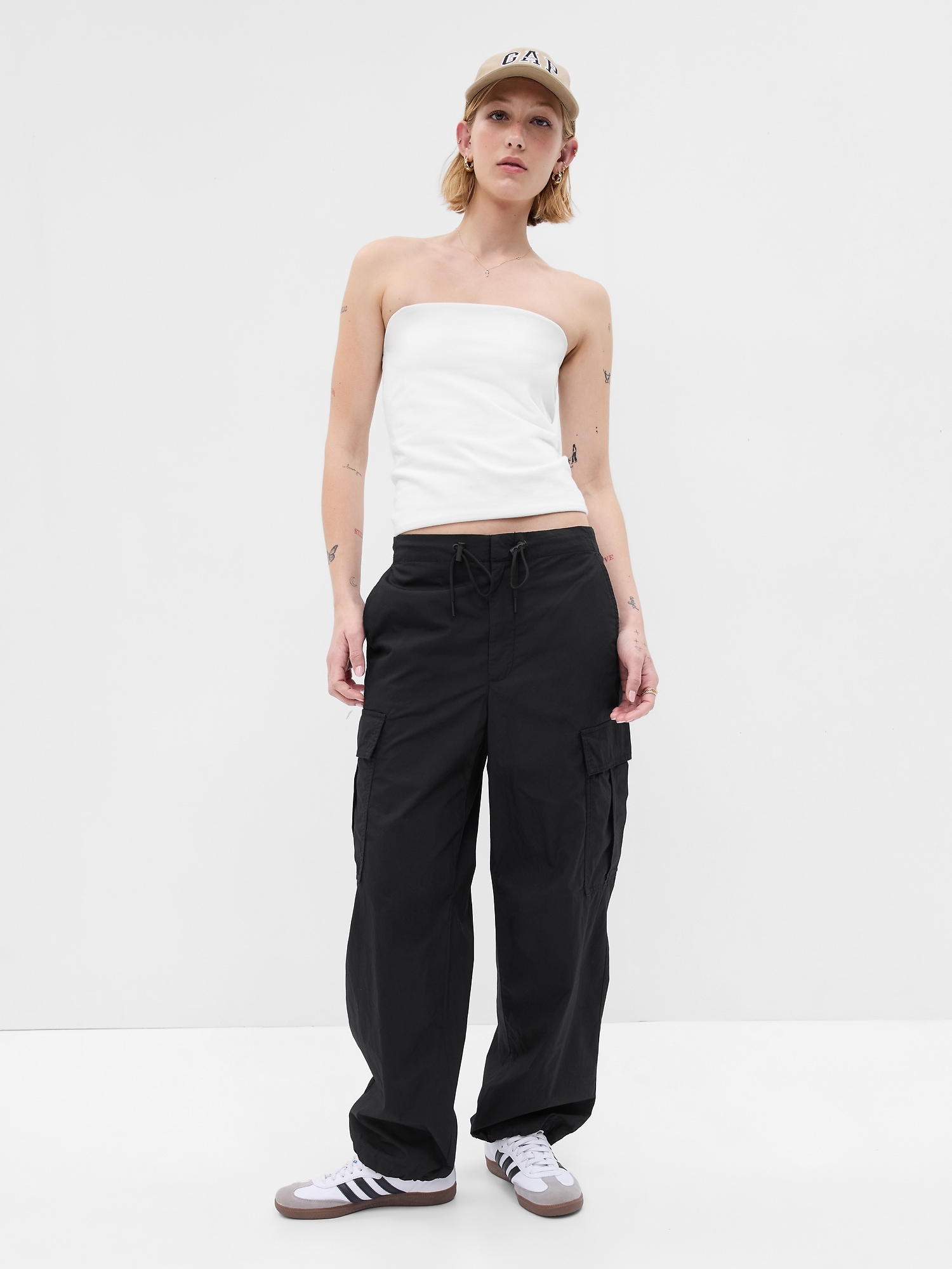 capa Hora Suelto Cargo Parachute Pants | Gap