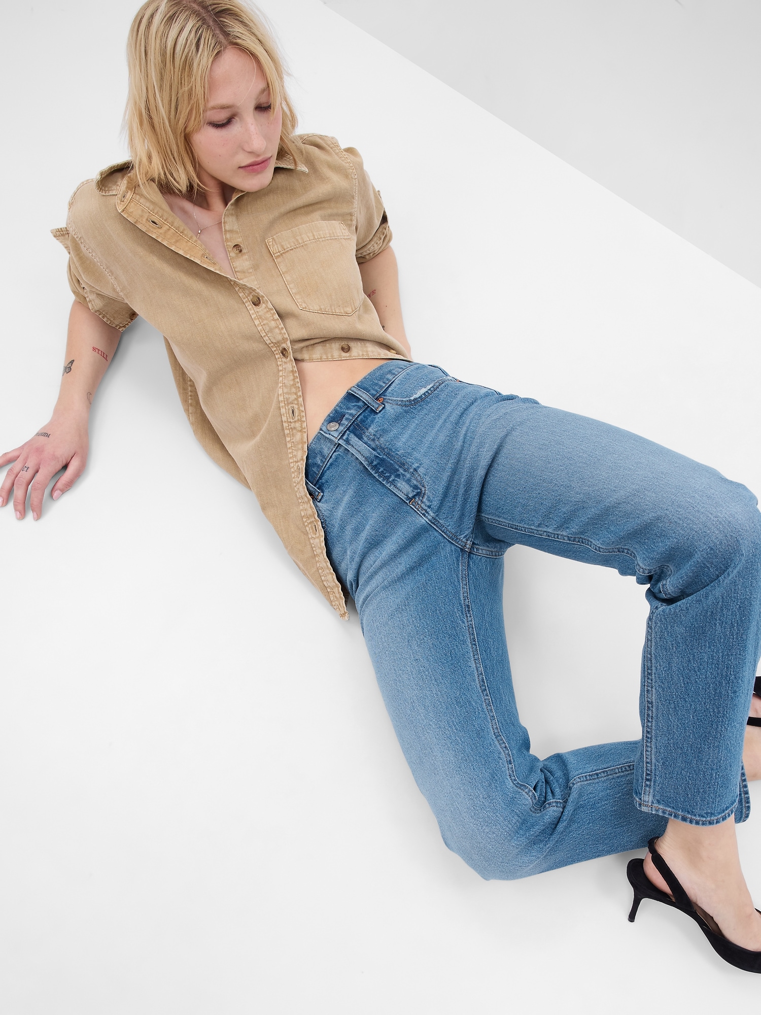’90s Straight Jeans with Washwell | Gap