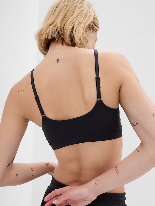 2 of 8 showing, with the color true black of product Live-In Pretty Crossover Bralette