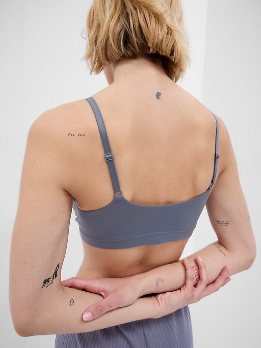 2 of 8 showing, with the color mercury grey of product Live-In Pretty Crossover Bralette