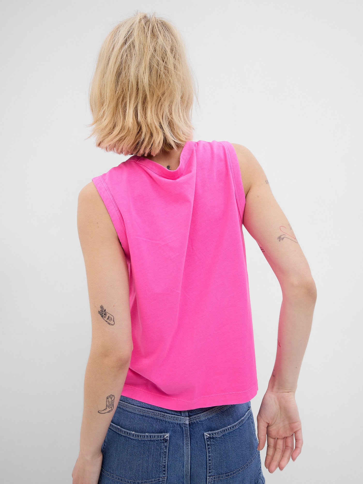 Organic Cotton Vintage Shell Tank Top Gap organic-cotton-vintage-shell-tank-top-gap