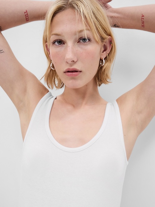 1 of 8 showing, with the color fresh white of product Modern Bodysuit