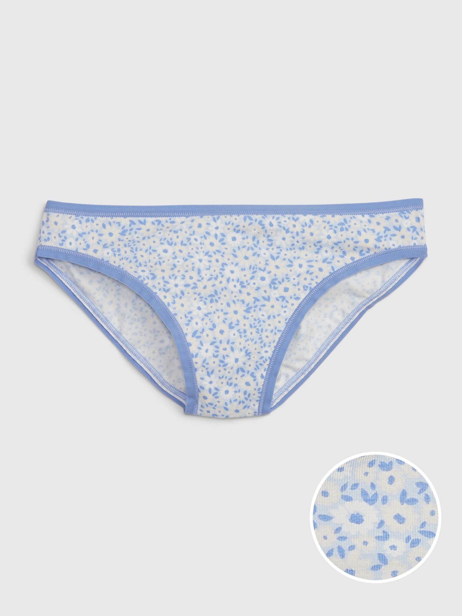 Gap Organic Stretch Cotton Bikini blue. 1