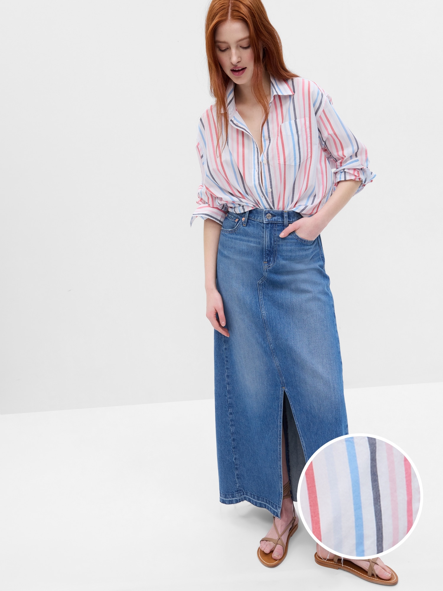 Gap Stripe Big Shirt multi. 1 Gap Stripe Big Shirt multi. 1