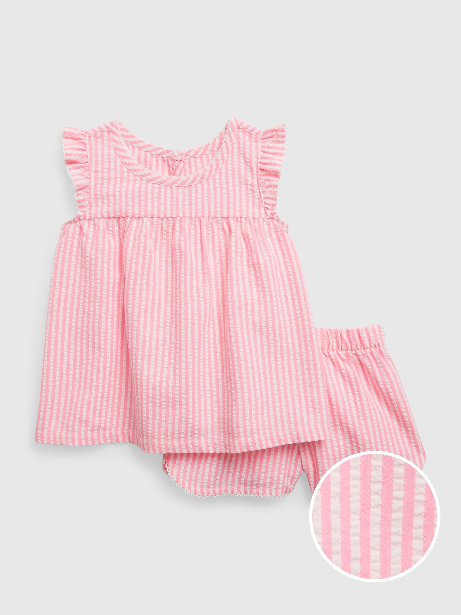 babyGap Recycled Seersucker PJ Shorts Set Gap