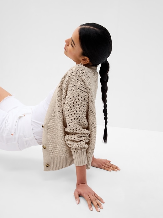 Mixed Stitch Cardigan | Gap