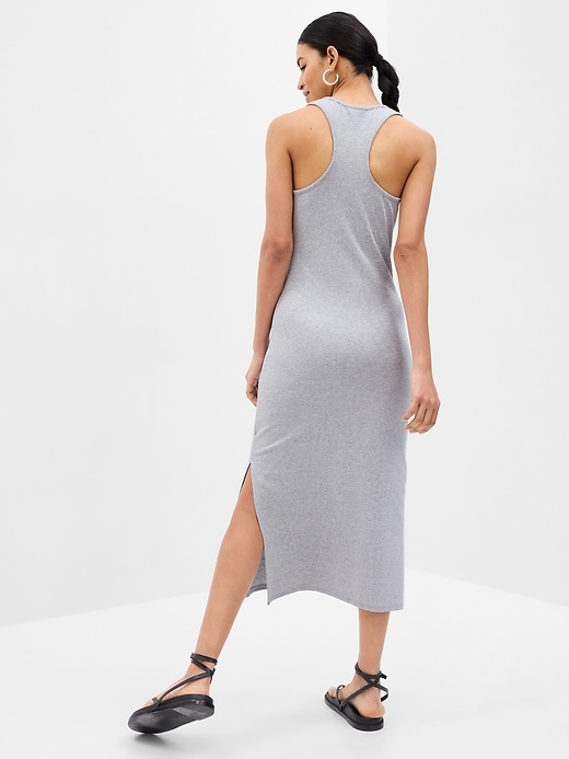 View large product image 2 of 2. Modern Henley Racerback Midi Dress