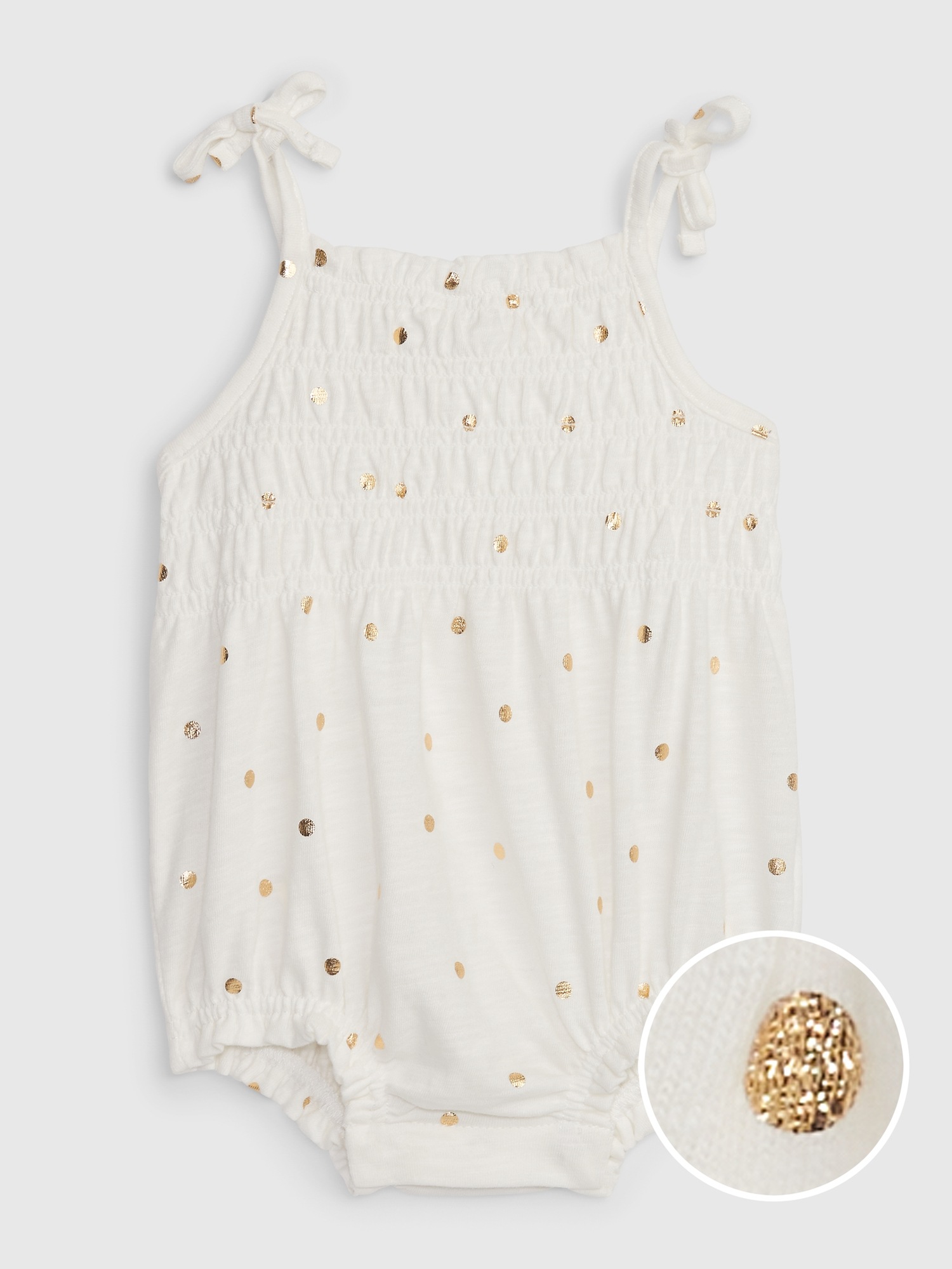 Baby Smocked Shorty One Piece Gap