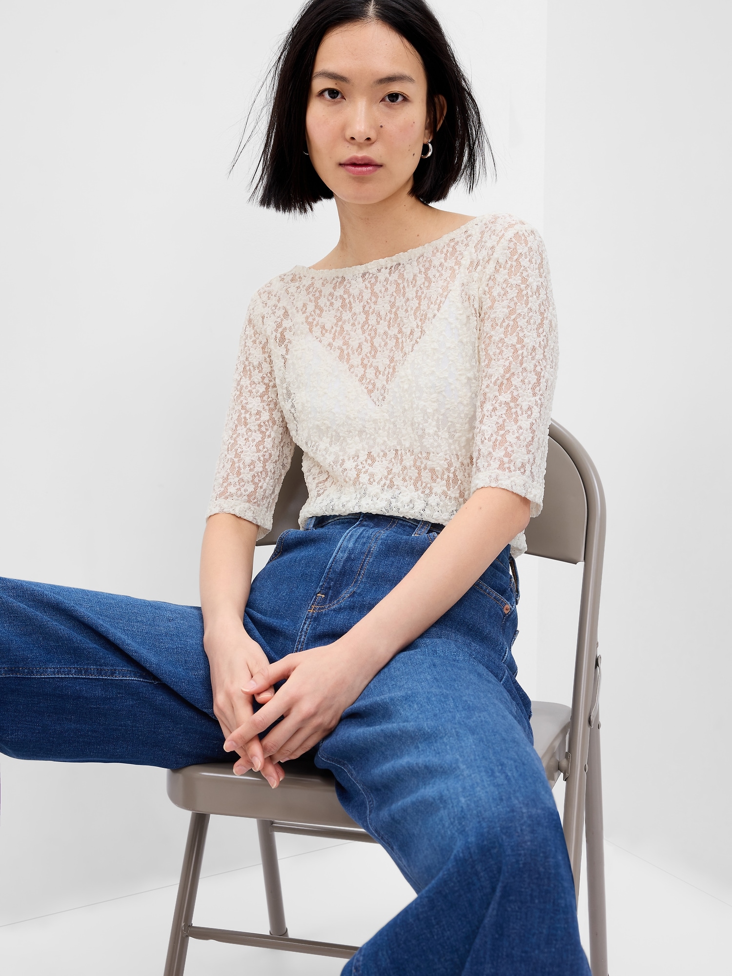 Floral Lace Top Gap