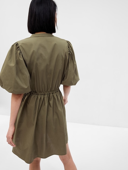 knee length dresses for ladies Billy Balloon Sleeve Knit Mini Dress / Ivory | Meshki main image 1