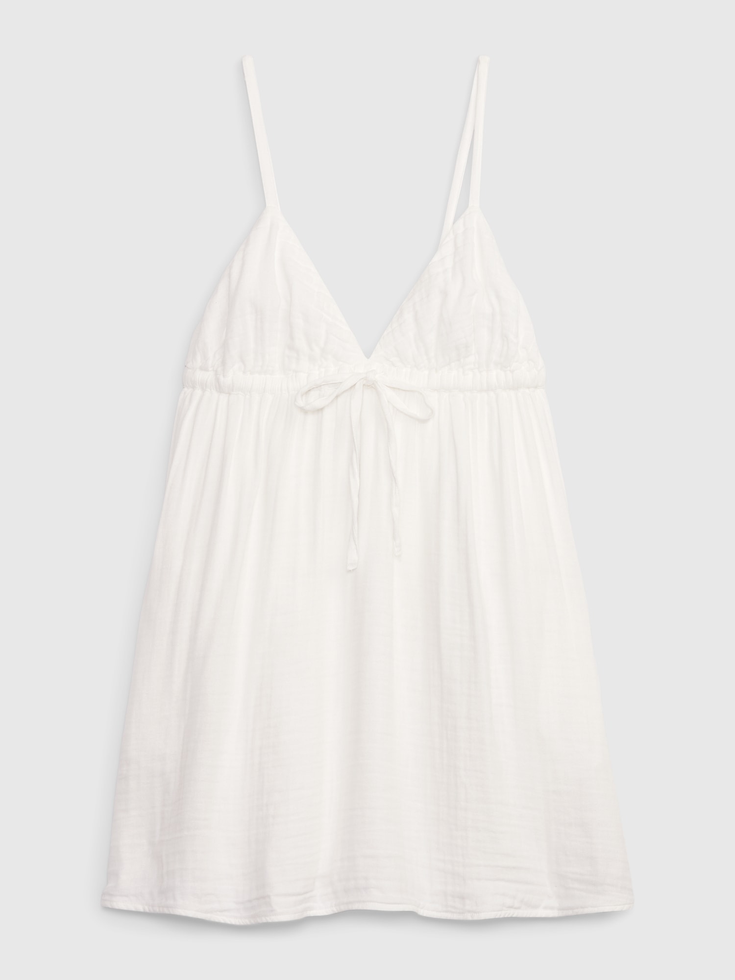 Gauze Tie Front Mini Dress Gap gauze-tie-front-mini-dress-gap