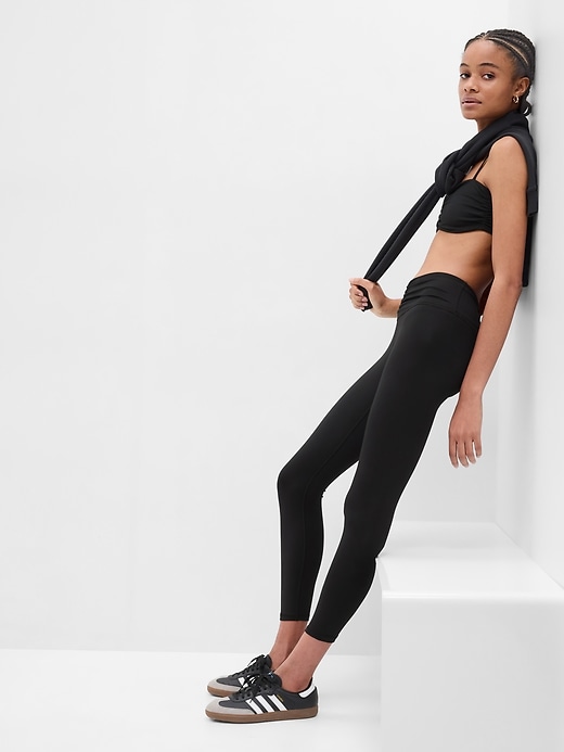 View large product image 1 of 6. GapFit Sky High Rise Power Ruched Leggings
