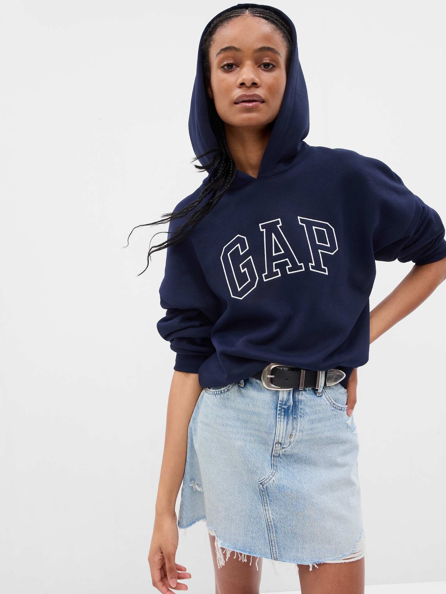 Gap Arch Logo Hi-Low Hoodie | Gap