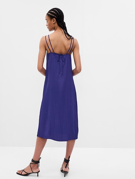 Pleated Midi Slip Dress Gap