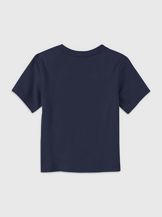 2 of 8 showing, with the color Navy of product Toddler Teenage Mutant Ninja Turtles Cowabunga Fade Tee