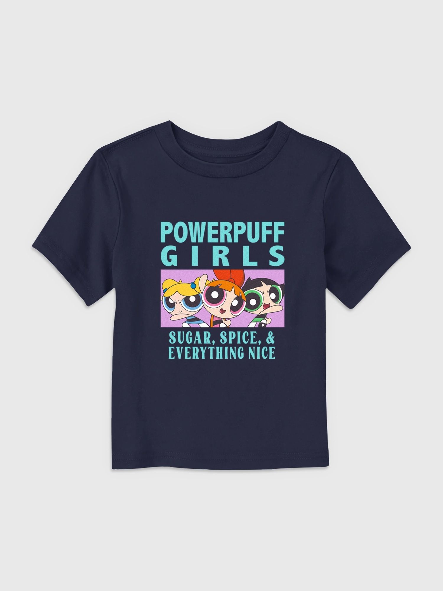 Gap Toddler Girls Power Puff Girls Sugar and Spice Tee blue. 1