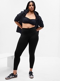 View large product image 4 of 6. GapFit Sky High Rise Power Ruched Leggings