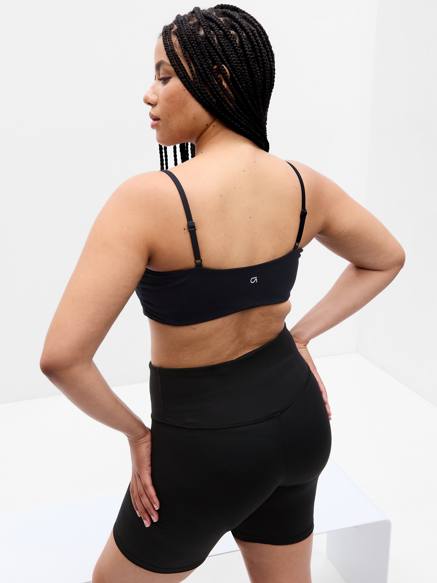 Only Curve support shapewear shorts in black