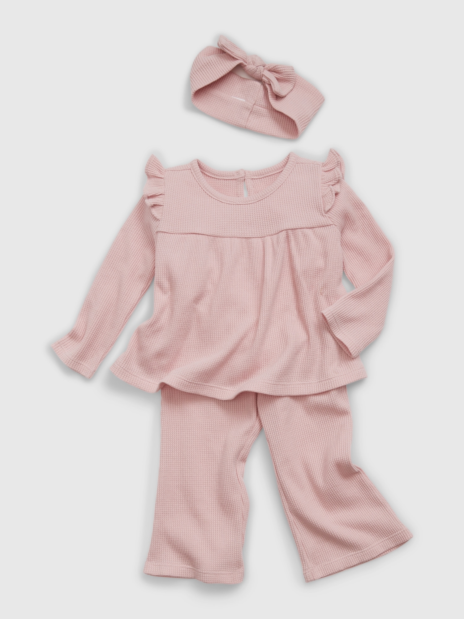 Baby Organic Cotton Waffle Outfit Set Gap