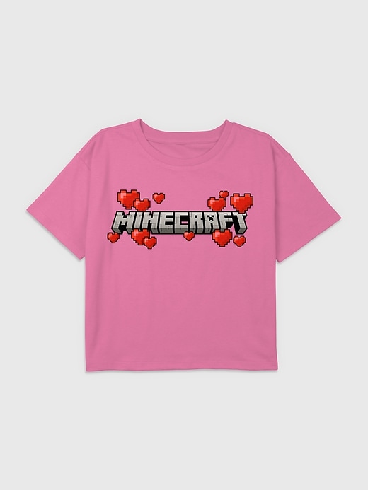 Image number 1 showing, Kids Minecraft Logo Hearts Tee