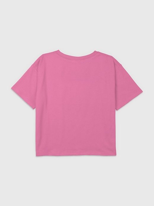 2 of 8 showing, with the color Pink of product Kids Minecraft Logo Hearts Tee